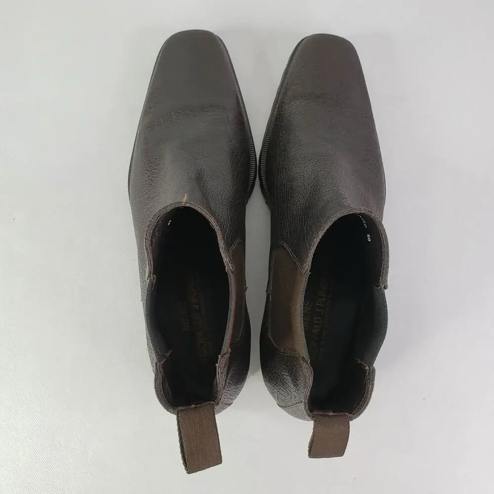 Donald Pliner Men’s Dress Boots Size 11 M Brown Leather Going Out Business Party